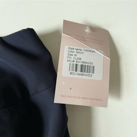 Birdy Grey NWT Theresa Dress Navy Medium - Picture 5 of 9